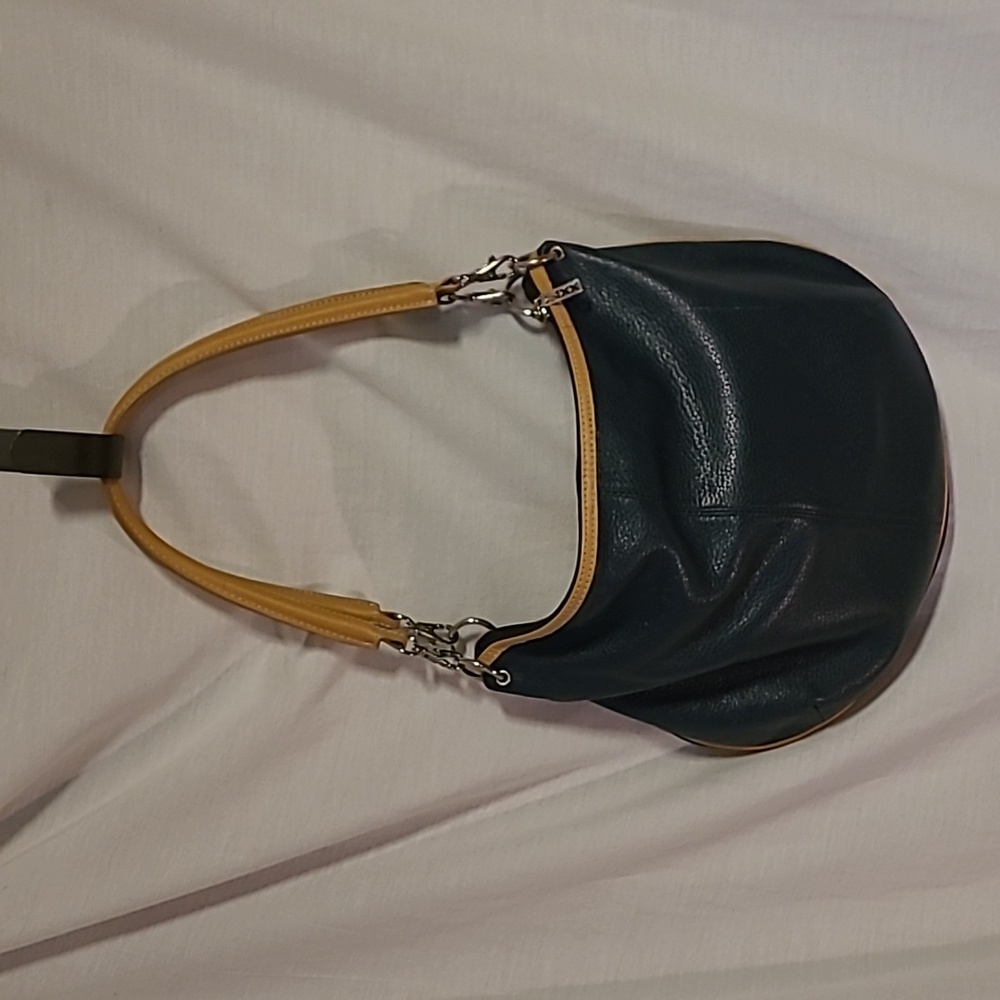 Maxx NY Navy Leather purse